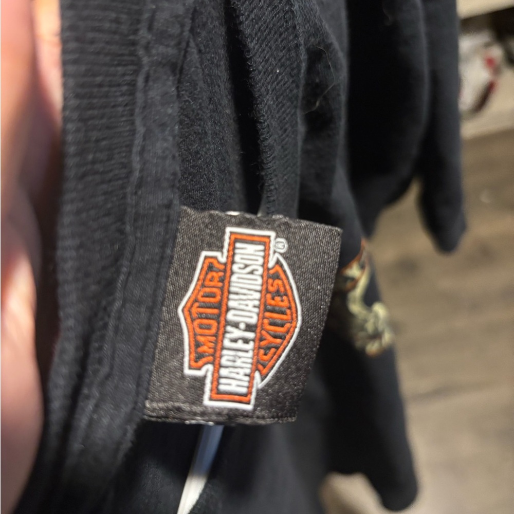 Harley-Davidson Black Tee with Orange Logo